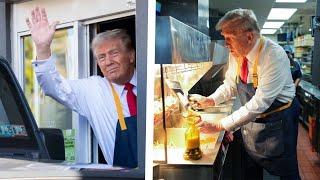 Trump Works His Dream Job At McDonald's