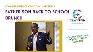 Clayton County:  Commissioner DeMont Davis Father Son Back to School Brunch