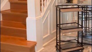 3 Tier Bar Cart for Home, Mobile Bar Serving Cart, Wine Cart on Wheels Review