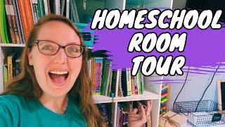 Homeschool Room Tour || Large Family Organization Ideas