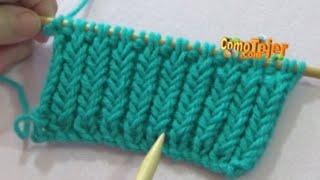 How to Knit Herringbone Stitch for Beginners Step by Step 2 needles, sticks, knitting (1361)