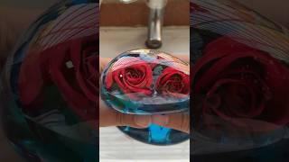 Nano Tape Delight: Double Flower Water BallCreation! #nanotape #handmade #satisfying #diy #shorts