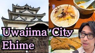 Exploring Uwajima city, visiting Uwajima castle and savoring tasty local cuisines, in Ehime, Japan