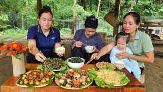 Harvesting Snails With Lý Thị Ca - The Whole Family Cooks Together | Lý Phúc An