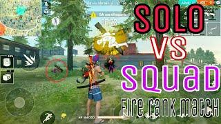 Solo vs Squad rank match  tricks and tips|| Squad kill tips ||  Gaming nikka