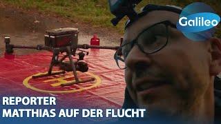 Reporter Matthias auf der Flucht: Kann er der Hightech-Drohne entkommen?