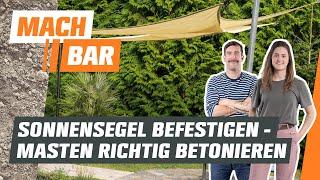 Sonnensegel befestigen – 2 verschiedene Methoden | OBI