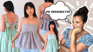 Reacting to Good Threads Studio Bubble Frock Pattern Hack!