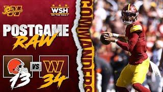 Washington Commanders DESTROY the Cleveland Browns 34-13!  Jayden & LUVU GO CRAZYYY