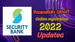 Security Bank registration online| online banking