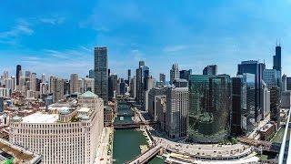 A penthouse with a huge terrace at the new Wolf Point West apartments