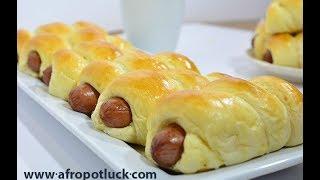 Sausage Bread Rolls | (Chinese hotdog Buns) Afropotluck