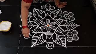 daily use rangoli design || simple kolam || daily muggulu