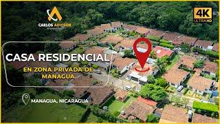  U$125,000‼ Casa en Venta en Residencial Privado de Managua | Bienes Raíces Nicaragua