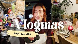 Vlogmas 2024 Day 23  Christmas Food Shop & Weihnachtsvorbereitungen, Tischdeko und Vorfreude