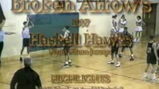 1997 Haskell Hawks White Jerseys Basketball