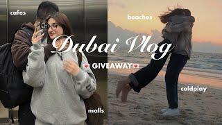 DUBAI VLOG & COLDPLAY GIVEAWAY exploring cafés, malls, the beach & more!