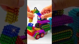   DIY - Truck Excavator Transport From Magnetic Balls #shorts #car