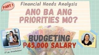 Budgeting 45,000 Salary | Freelancer Breadwinner | Real Life Budget | PART 1