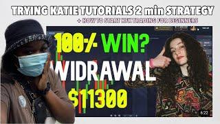 Trying Katie tutorials pocket option 2 minute strategy + How to start binary options trading