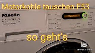 Miele® technischer Fehler F53  beheben Waschmaschinenmotor läuft nicht