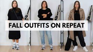 I wear these outfits all the time | Fall Capsule Wardrobe