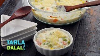 Baked Vegetable Au Gratin by Tarla Dalal