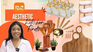 Temu Kitchen Makeover || Aesthetic Kitchen Makeover on A Budget