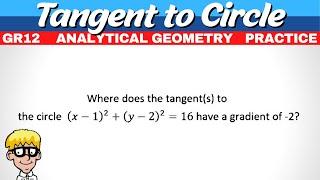 Tangent Analytical Geometry Grade 12