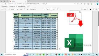 convert PDF to Excel in Seconds