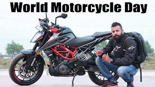 Riding KTM DUKE 250 2022 On World Motorcycle day | Hardsanj Duke Motovlog - Panipat ka Motovlogger