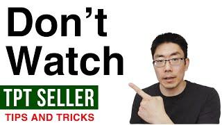 TPT SELLERS: Don't Watch This Video! SEOTpreneur Episode 33