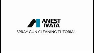 Spray gun cleaning tutorial