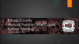 2025 Kitsap County Point in Time Count Training