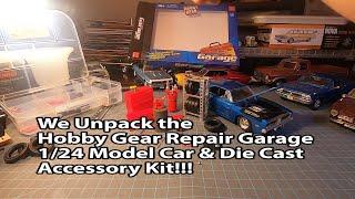 MCB051 Hobby Gear Repair Garage 1/24 Model Car & Die Cast Accessories Set