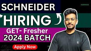 Biggest Hiring | Latest Off Campus Drive 2023 | Schneider Hiring  2024 Batch | Fresher | GET | Jobs