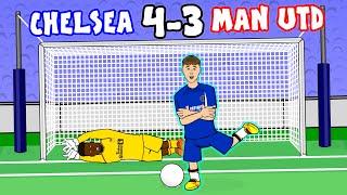 4-3! CHELSEA vs MAN UTD Cole Palmer Hat-trick Goals EPL Highlights