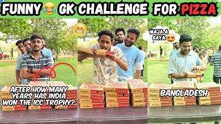 Funny GK Question Challenge For Cheese Pizza  | Sahil Khan NT |  #gkchallenge #foodchallenge