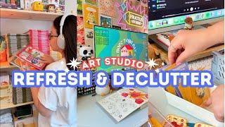 Summer Refresh  Home Art Studio Cleanup, Refresh & Declutter