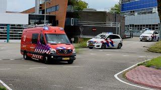 Ambulance, Politie, en Brandweervoertuigen uit de regio's 25, 03 en 07 met spoed