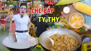 Ty Thy trổ tài nấu CHÈ BẮP đãi nhân viên ăn no nê giữa mùa mưa bão táp - Ty Thy Vlog Gỏi đu đủ