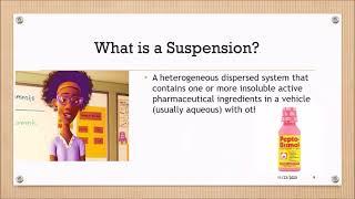 Introduction to Suspension Dosage Forms