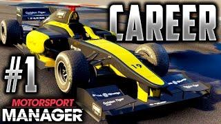 Motorsport Manager PC FULL GAME Career Gameplay Part 1 - ROAD TO F1 BEGINS!