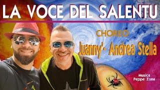 LA VOCE DEL SALENTU || Peppe Zona || Pizzica 2022 || di spalle + tutorial || Juanny & Andrea Stella