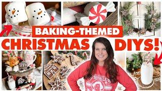 ADORABLE Christmas Baking-themed DIY Decor Ideas  DIY fake marshmallows and gingerbread cookies!