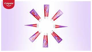 See how Colgate’s NEW Max White Purple Reveal Toothpaste works!