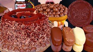 ASMR MALTESERS DUBAI CHOCOLATE ICE CREAM NUTELLA DESSERT MUKBANG두바이 초콜릿 먹방ドバイチョコレート 咀嚼音EATING SOUNDS