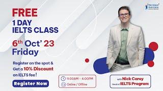  YouTube Live |  Free IELTS 1 Day Classes | IELTS Preparation ‍