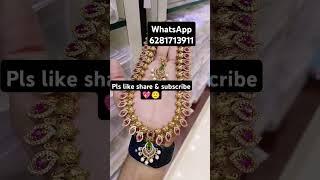 amazing matt finish jewellery collection for order 6281713911 #1gramgold #saree #jewellery #fashion