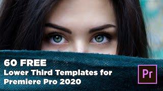 60 FREE Lower Third Templates for Premiere Pro | Professional Lower Third Motion Graphic Templates